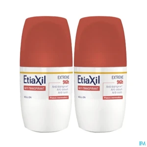 Cooper etiaxil antitranspirant extreme 96h roll on 50ml x2 | Aesiel
