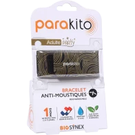 Parakito diffuz bracelet party antimoustique tube noir | Aesiel
