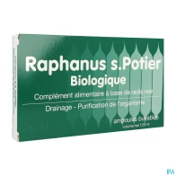 Raphanus s potier bio solution buvable ampoule 10ml 12 | Aesiel