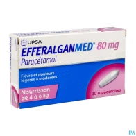 Efferalganmed 80mg suppositoire 10 | Aesiel