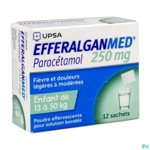 Efferalganmed 250mg poudre efferv pour solution buvable 12 | Aesiel