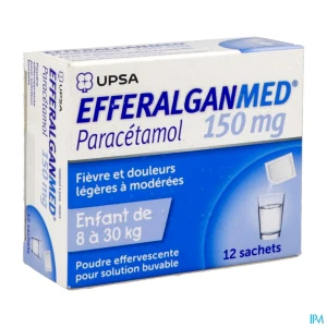Efferalganmed 150mg poudre efferv pour solution buvable 12 | Aesiel