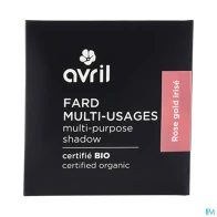 Avril fard a paupieres rose gold irise bio 2g5 | Aesiel