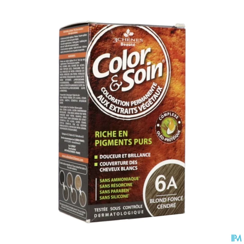 3chenes color soin 6a blond fonce cendre etui 60ml x2 | Aesiel 3chenes color soin 6a blond fonce cendre etui 60ml x2 | Aesiel