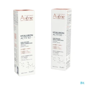 Eau thermale avene hyaluron activ b3 yeux soin regard triple correction 15ml | Aesiel