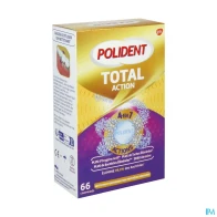 Polident nettoyant total action comprime 66 | Aesiel