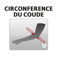 Aircast bandage pneumatique coude noir | Aesiel