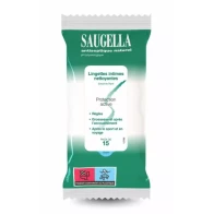 Saugella protection active lingette intime nettoyante 15
