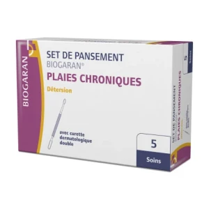 Biogaran set pansement plaies chroniques detersion x5 | Aesiel