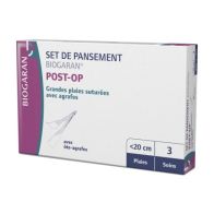 Biogaran set pansement post operatoire agrafe x3