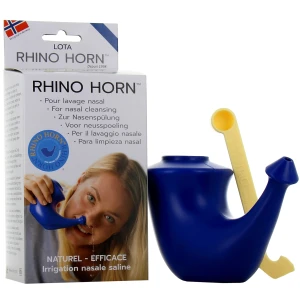 Rhino horn appareil lavage fosses nasales bleu