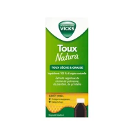 Vicks toux natura sirop toux seche et grasse 140ml | Aesiel Vicks toux natura sirop toux seche et grasse 140ml | Aesiel