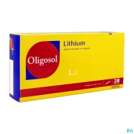 Oligosol lithium solution buvable ampoule 2ml 28 | Aesiel