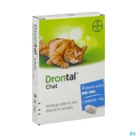 Vetoquinol drontal chat comprime ellipsoide 4 | Aesiel