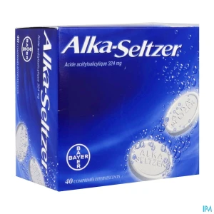 Alka seltzer 324mg comprime effervescent 40