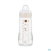 Mam biberon easy active decore 330ml sable tetine debit x | Aesiel