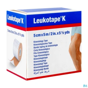 Leukotape k bande adhesive 5m x 5cm chair | Aesiel