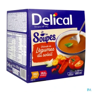 Delical les soupe hp hc legumes du soleil 200ml x4 | Aesiel