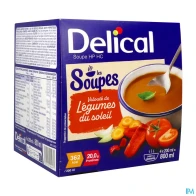 Delical les soupe hp hc legumes du soleil 200ml x4 | Aesiel