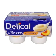 Delical le brasse hp hc saveur peche 200g x4 | Aesiel