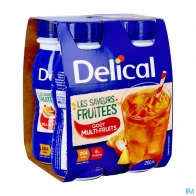 Delical boisson fruitee multi-fruits 4x200ml | Aesiel