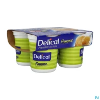 Delical dessert fruite nutra pote pomme 200g x4 | Aesiel