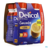 Delical concentre cafe 4x200ml | Aesiel