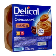 Delical crème dessert hp hc la floridine chocolat 200g x4 | Aesiel