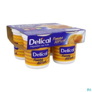 Delical dessert fruite nutra pote pomme abricot 200g x4 | Aesiel