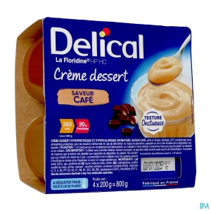 Delical crème dessert hp hc la floridine cafe 200g x4 | Aesiel