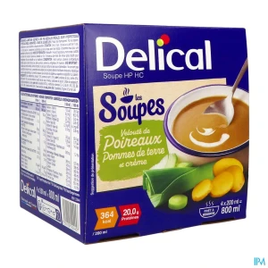 Delical les soupe hp hc poireaux pdt 200ml x4 | Aesiel