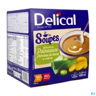 Delical les soupe hp hc poireaux pdt 200ml x4 | Aesiel