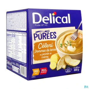 Delical les purees hp hc celeri pommes de terre 200g x4 | Aesiel