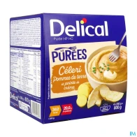 Delical les purees hp hc celeri pommes de terre 200g x4 | Aesiel