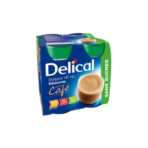 Delical boisson hp hc edulcoree sans sucres saveur cafe 4x200ml | Aesiel
