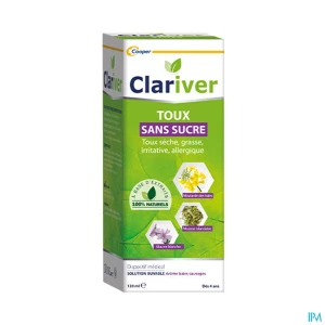 Clariver solution buvable sans sucre 120ml