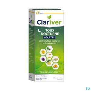 Clariver toux nocturne adulte sirop 150ml