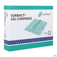 Sorbact gel comp pans 7,5x7,5cm 10 | Aesiel