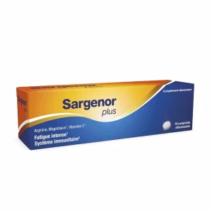 Sargenor plus vitamine c mg comprime effervescent 14