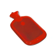 Bouillotte caoutchouc rouge 2L