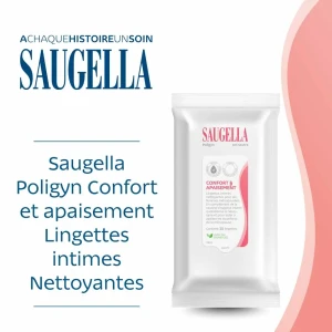 Saugella poligyn lingette hygiene intime apaisante 15