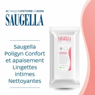 Saugella poligyn lingette hygiene intime apaisante 15