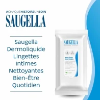 Saugella dermoliquide lingette intime quotidien 15
