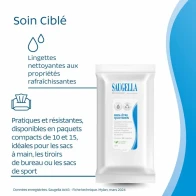 Saugella dermoliquide lingette intime quotidien 15