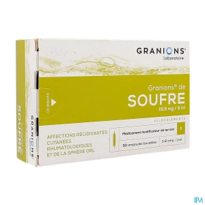 Granions soufre amp buv 2ml 30 | Aesiel