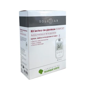 Marque verte soludiab kit lecteur de glycemie lglmv-01 | Aesiel