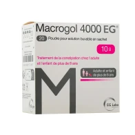 Macrogol 4000 eg 10g poudre pour solution buvable sachet 20 | Aesiel