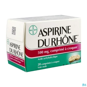 Aspirine 500mg rhone cpr croq 20 | Aesiel