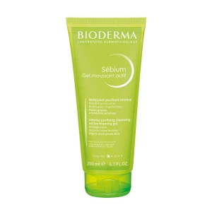 Bioderma sebium gel moussant actif nettoyant purifiant intense 200ml | Aesiel