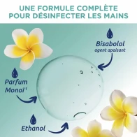 Baccide gel main sans rinçage monoi 100ml